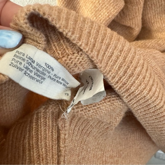 Vintage Valentino Studio tan pure wool knit sweater size extra large - Picture 7 of 10